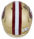 49ers George Odum Authentic Signed Speed Mini Helmet Autographed BAS Witnessed