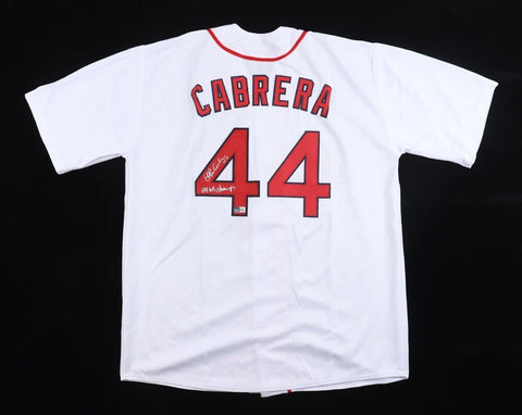 Orlando Cabrera Signed Boston Red Sox Jersey Inscribed "04 W.S. Champs"(Beckett)