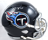 Chris Johnson Autographed Tennessee Titans F/S Speed Helmet - Beckett W Hologram