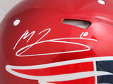 MAC JONES AUTOGRAPHED PATRIOTS FLASH FULL SIZE AUTHENTIC HELMET BECKETT 206518