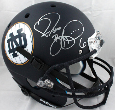 Jerome Bettis Autographed F/S Notre Dame Schutt Helmet-Beckett W Hologram