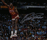 Dominique Wilkins Signed Atlanta Hawks 16x20 Dunk Photo - Beckett W Holo *Silver