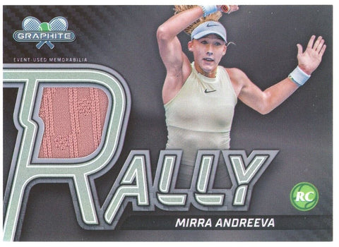 2024 Topps Graphite Tennis Mirra Andreeva Rookie Rally Relic #RR-MAA