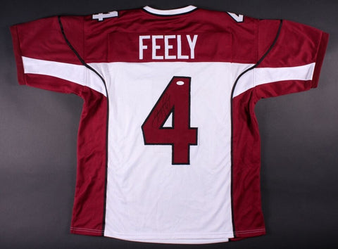 Jay Feely Signed Arizona Cardinals Jersey (JSA COA) Pro Bowl Kicker