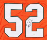 Ray Lewis Signed Miami Hurricanes Jersey (JSA) 13xPro Bowl Ravens Linebacker