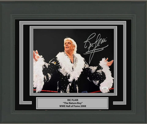 Framed Autographed/Signed Ric Flair Nature Boy 8x10 WWE Wrestling Photo JSA COA