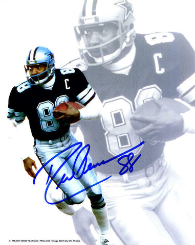 Drew Pearson Signed Dallas Cowboys Multi Image 8x10 Photo -(Schwartz Sports COA)