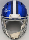 HERSCHEL WALKER AUTOGRAPHED COWBOYS FLASH BLUE FULL SIZE HELMET BECKETT 202157