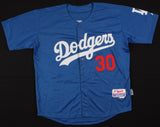 Dave Roberts Signed Dodgers Majestic Style Jersey (JSA COA) Los Angeles Manager