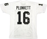 OAKLAND RAIDERS JIM PLUNKETT AUTOGRAPHED WHITE JERSEY "SB XV MVP" PSA/DNA 229530