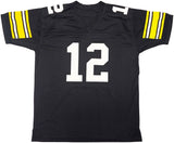 Terry Bradshaw Pittsburgh Signed Black Football Jersey BAS