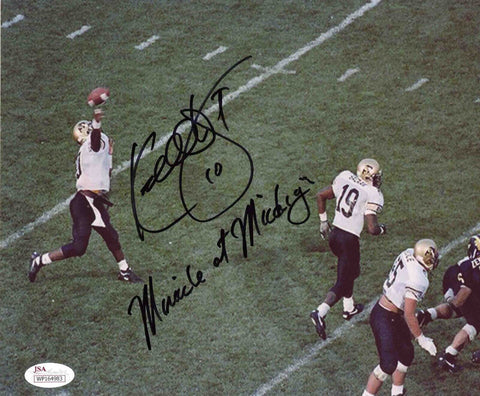 KORDELL STEWART SIGNED COLORADO BUFFALOES 8x10 PHOTO W/ MIRACLE AT MICHIGAN