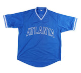 Tom Glavine Signed Atlanta Custom Blue Jersey