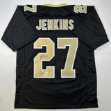 Autographed/Signed Malcolm Jenkins New Orleans Black Jersey Beckett BAS COA