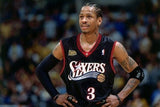 Allen Iverson Signed Philadelphia 76ers Stat Jersey #1 Pick 1996 Draft (Beckett)