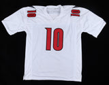 Javian Hawkins Signed Louisville Cardinals Jersey (JSA COA) Atlanta Falcons R.B.