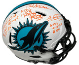 DAN MARINO, TUA & GRIESE Autographed 6 TD's Authentic Helmet FANATICS LE 13/22