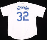 Magic Johnson Signed Los Angeles Dodger Jersey Ins."2020 WS Champs"/ Beckett COA