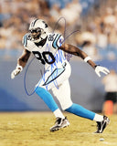 DWAYNE JARRETT AUTOGRAPHED 16X20 PHOTO CAROLINA PANTHERS MCS HOLO STOCK #209015