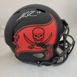 MIKE EVANS SIGNED TAMPA BAY BUCCANEERS F/S ECLIPSE SPEED REPLICA HELMET BECKETT