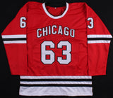 Carl Dahlstrom Signed Chicago Blackhawks Jersey (Beckett COA) Rookie Defensman