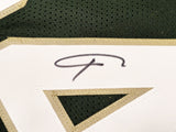 BUCKS GIANNIS ANTETOKOUNMPO AUTOGRAPHED GREEN JERSEY BECKETT WITNESS 224708