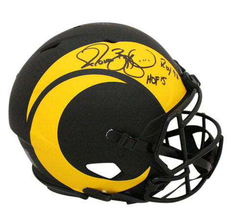 Jerome Bettis Signed Los Angeles Rams Authentic Eclipse Helmet 2 Insc BAS 32470