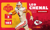 Leo Chenal Signed Kansas City Chiefs Jersey (JSA COA) 2022 3rd Round Draft Pk LB