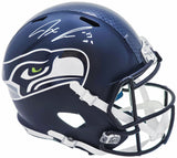 JAXON SMITH-NJIGBA AUTOGRAPHED SEAHAWKS BLUE FULL SIZE HELMET FANATICS 220849