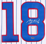 Ben Zobrist Signed Chicago Cubs Jersey (Schwartz COA) 2015 &16 World Champion