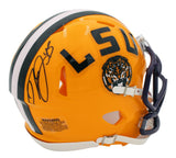 Deion Jones Signed LSU Tigers Speed Yellow NCAA Mini Helmet