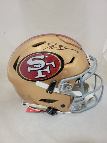 DEION SANDERS SIGNED SAN FRANCISCO 49ERS SPEEDFLEX HELMET BECKETT QR