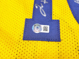 WARRIORS TIM HARDAWAY AUTOGRAPHED YELLOW JERSEY HOF 2022 BECKETT WITNESS 232601