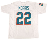 DOLPHINS MERCURY MORRIS AUTOGRAPHED WHITE JERSEY "1972 17-0" BECKETT QR 194359