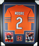 DJ D.J. MOORE (Bears orange TOWER) Signed Autographed Framed Jersey JSA