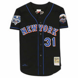 MIKE PIAZZA Autographed "HOF 2016" Mets Authentic WS Black Jersey FANATICS