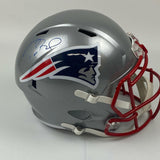 Autographed/Signed Tom Brady Patriots FS Speed Replica Helmet Fanatics COA/LOA