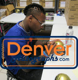 Juwann Winfree Autographed/Signed Colorado Buffaloes Gold Mini Helmet 24292