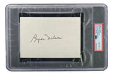 Byron Nelson Signed Slabbed Index Card PSA/DNA Gem MT 10