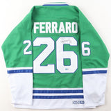 Ray Ferraro Signed Hartford Whalers Jersey (Beckett) NHL Career 1894-2002