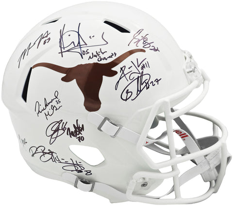 2005 NATIONAL CHAMP TEXAS AUTOGRAPHED FULL SIZE HELMET 24 SIGS BECKETT 234966