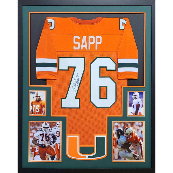 Warren Sapp Autographed Signed Framed Miami Tampa Bay Buccaneers Jersey JSA