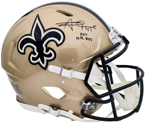 ALVIN KAMARA AUTO SAINTS FULL SIZE AUTHENTIC HELMET 2017 NFL ROY BECKETT 197144