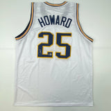 Autographed/Signed Juwan Howard Michigan White College Jersey Beckett BAS COA