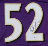 Ray Lewis Signed Baltimore Ravens Jersey (Beckett COA) 13xPro Bowl Linebacker