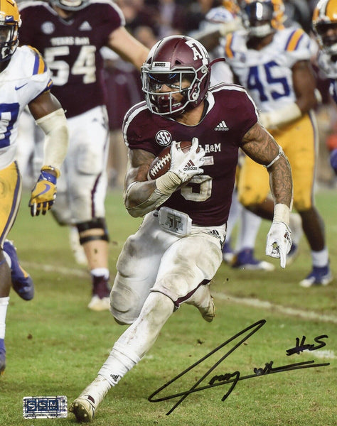 TRAYVEON WILLIAMS SIGNED AUTOGRAPHED TEXAS A&M AGGIES 8x10 PHOTO COA