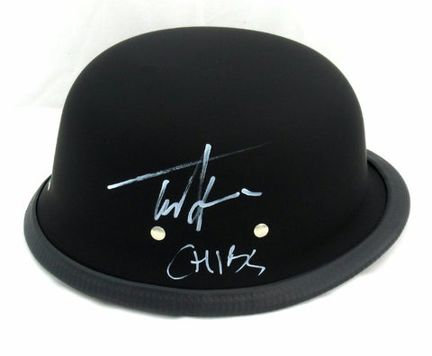 Tommy Flanagan Signed Daytona Matte Black Authentic Biker Helmet - Chibs