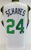 Danny Schayes Signed Utah Jazz Jersey (JSA COA) 1981 1st Round NBA Draft Pick