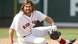 Johnny Damon Signed Boston Red Sox White Home Jersey (JSA) 2xWorld Series Champ