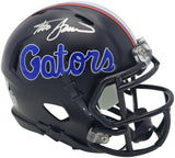 STEVE SPURRIER AUTOGRAPHED FLORIDA BLACK MINI HELMET BECKETT 236156